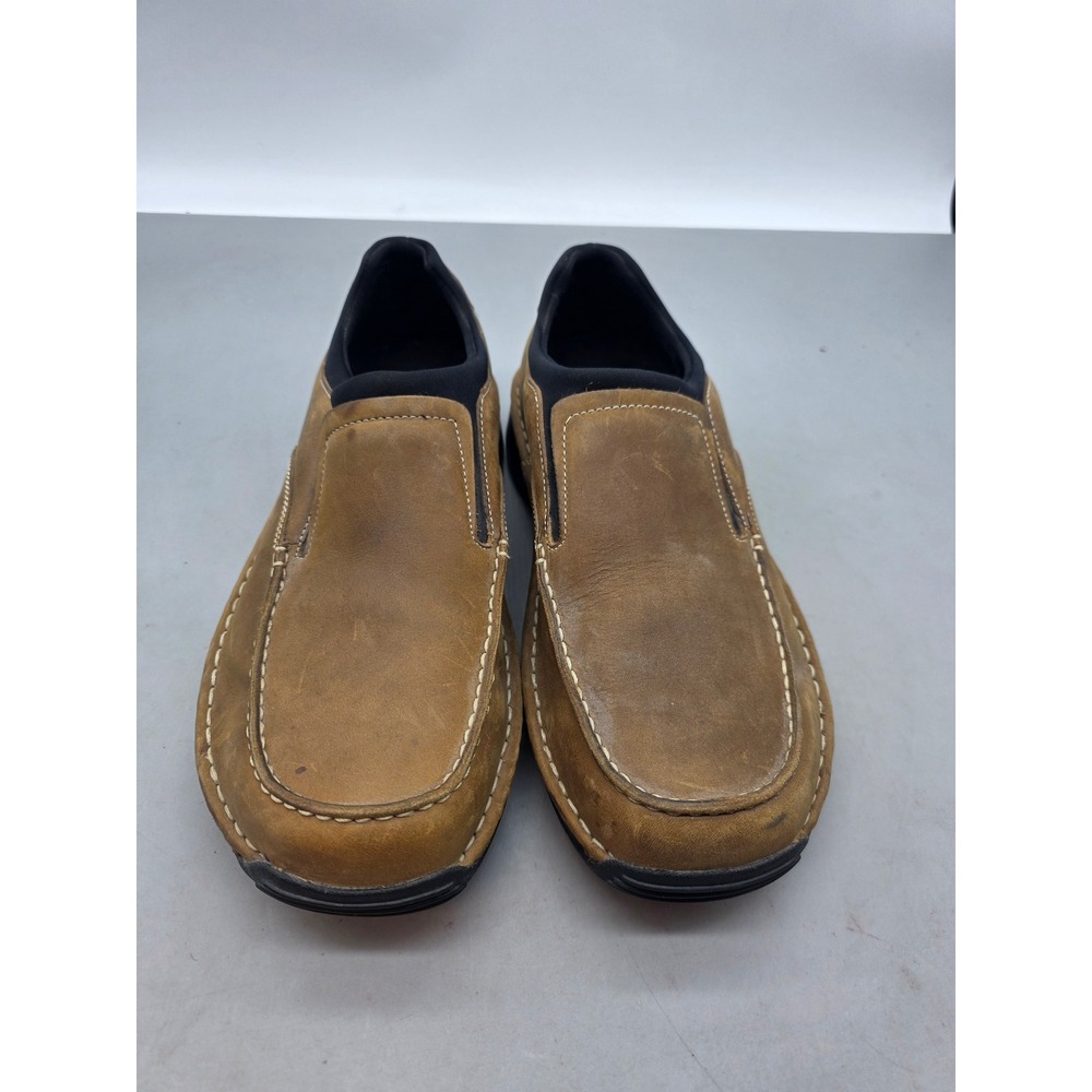 Red Wings 4635 Mens Tan Leather Slip On Moc Toe Loafers Shoes Size 10 EE Wide